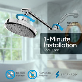 SparkPod included plumber's tape and water filter ease fittings and maintenance.