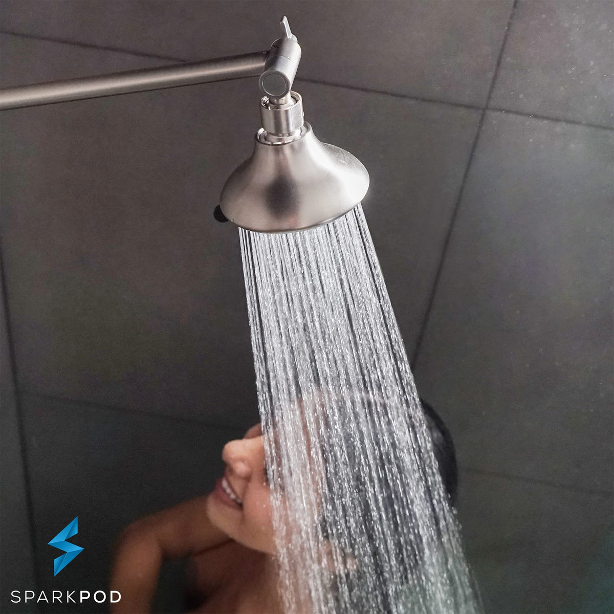 SparkPod rust-resistant brass keeps a sleek look.