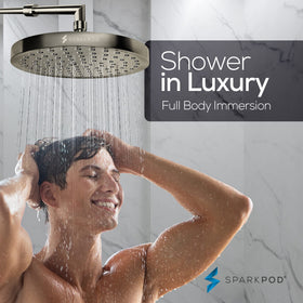 SparkPod easy-clean nozzles resist mineral buildup for consistent spray.