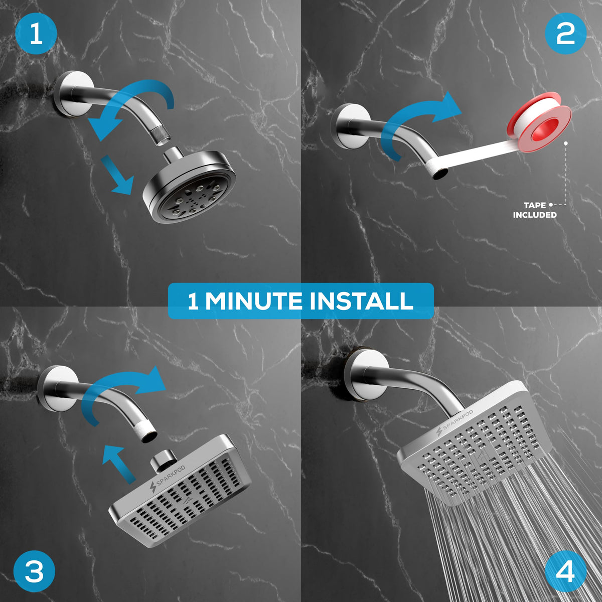 SparkPod rustproof ABS construction ensures durable performance in daily use