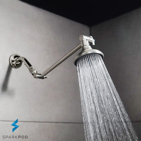 SparkPod universal 1/2-inch threads fit standard showers.