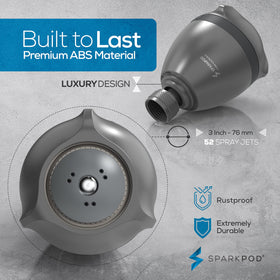SparkPod 2.5 GPM flow keeps shower efficient