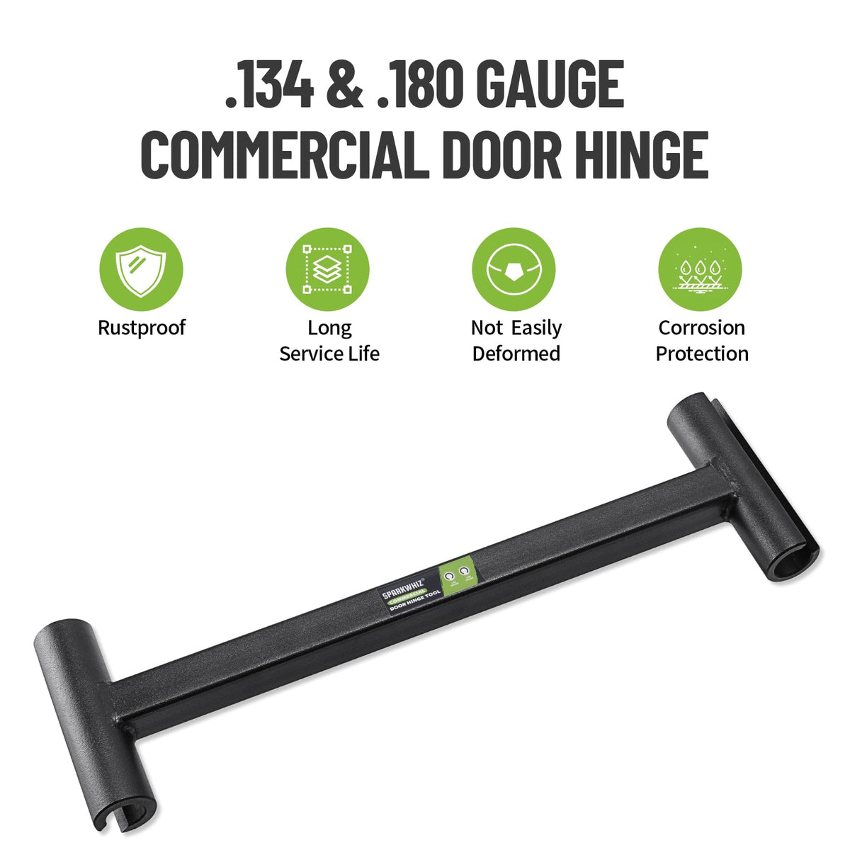 SPARKWHIZ hinge adjustment wrench showing welded steel construction for durability.