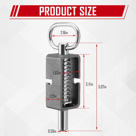 SPARKWHIZ outdoor-use ready latch withstands rain and sun.