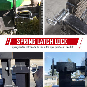 SPARKWHIZ trailer gate latch in action delivering secure access during loading and unloading.