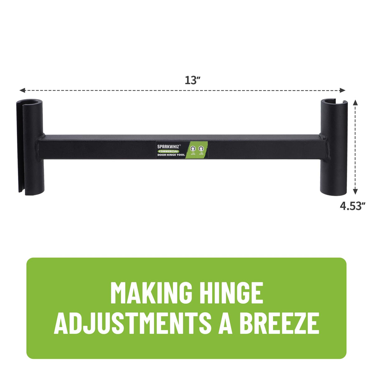 SPARKWHIZ knuckle-fit tool designed for 0.75–0.812 hinges.