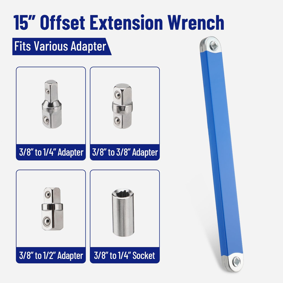 SPARKWHIZ includes adapters and socket for broad compatibility