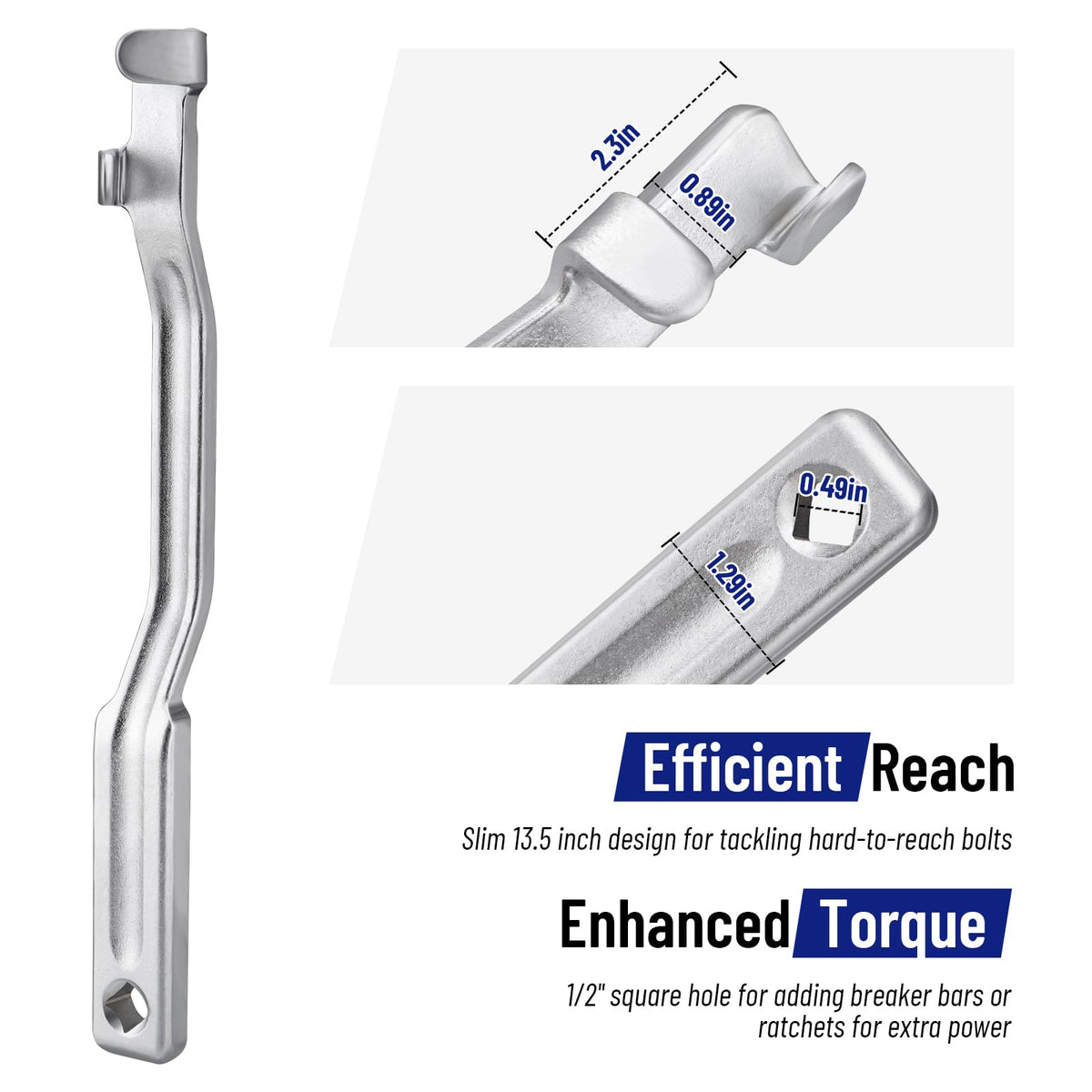 SPARKWHIZ offset design enables easier access in tight spaces
