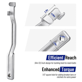 SPARKWHIZ offset design enables easier access in tight spaces