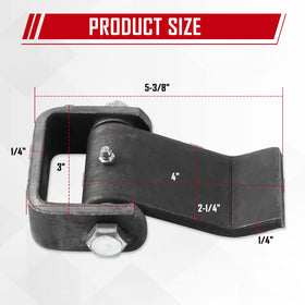 SPARKWHIZ corrosion-resistant steel trailer hinge for outdoor use.