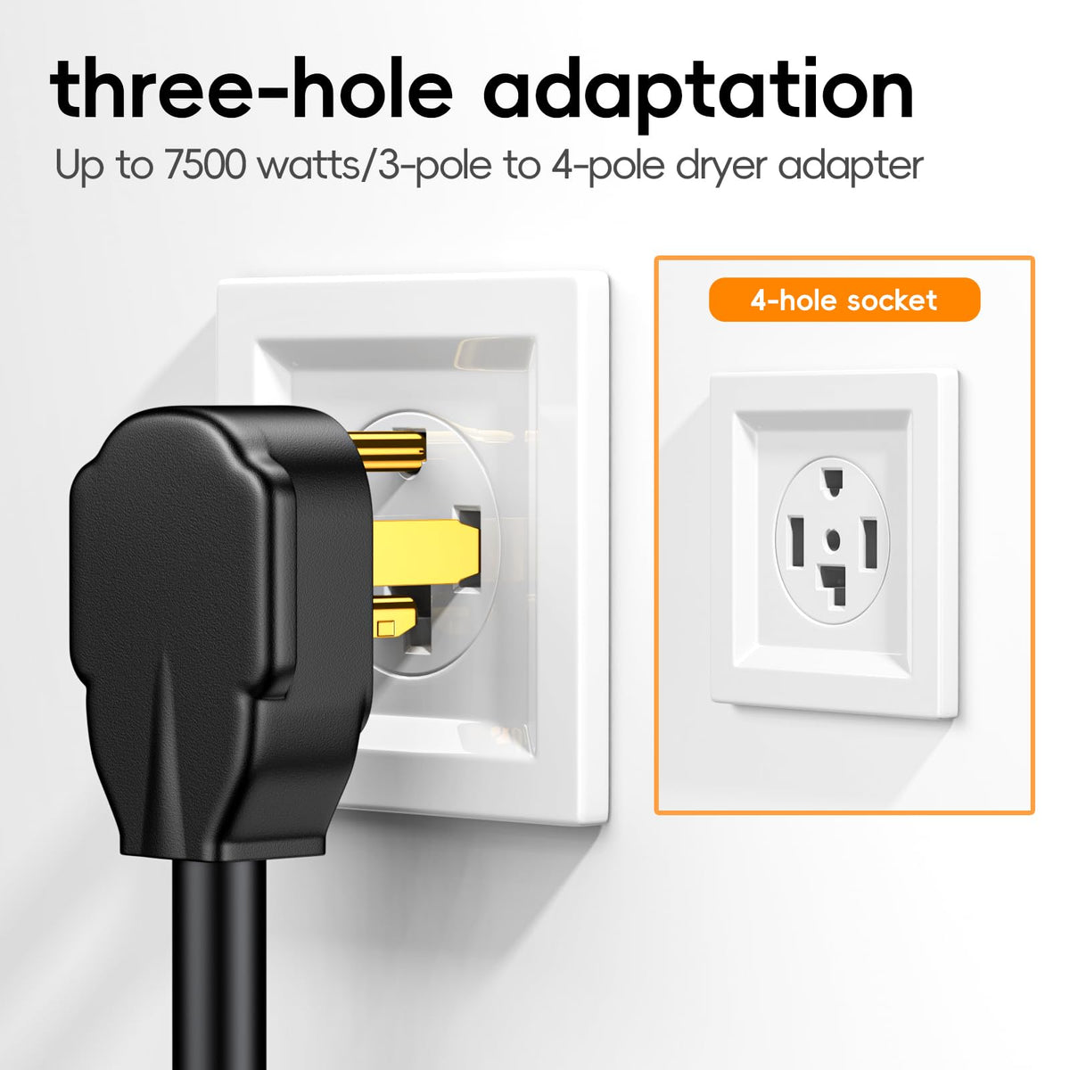 SpavzeMe NEMA 14-30P to 10-30R connector for straightforward use