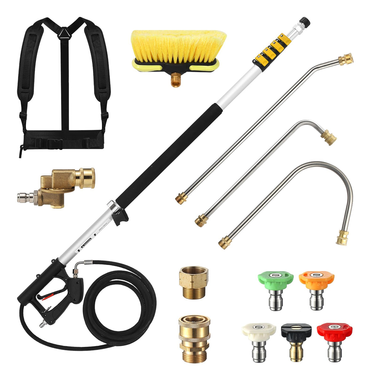 SpBreeze 24ft telescoping wand extended for ground-based reach and safety