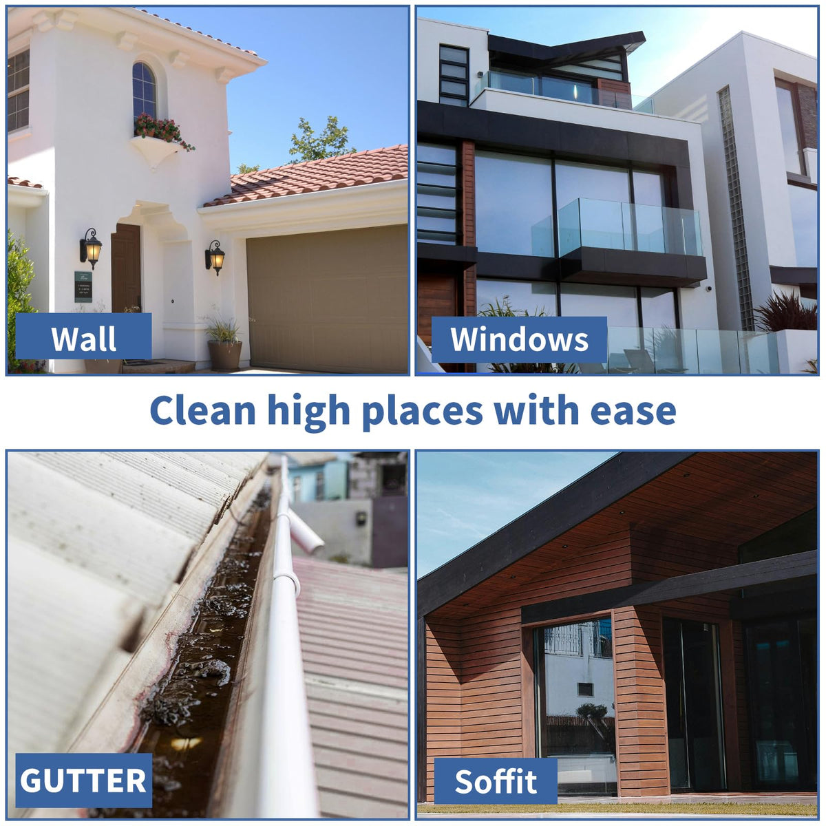 SpBreeze extension rods with 15° and 90° angles for precise cleaning