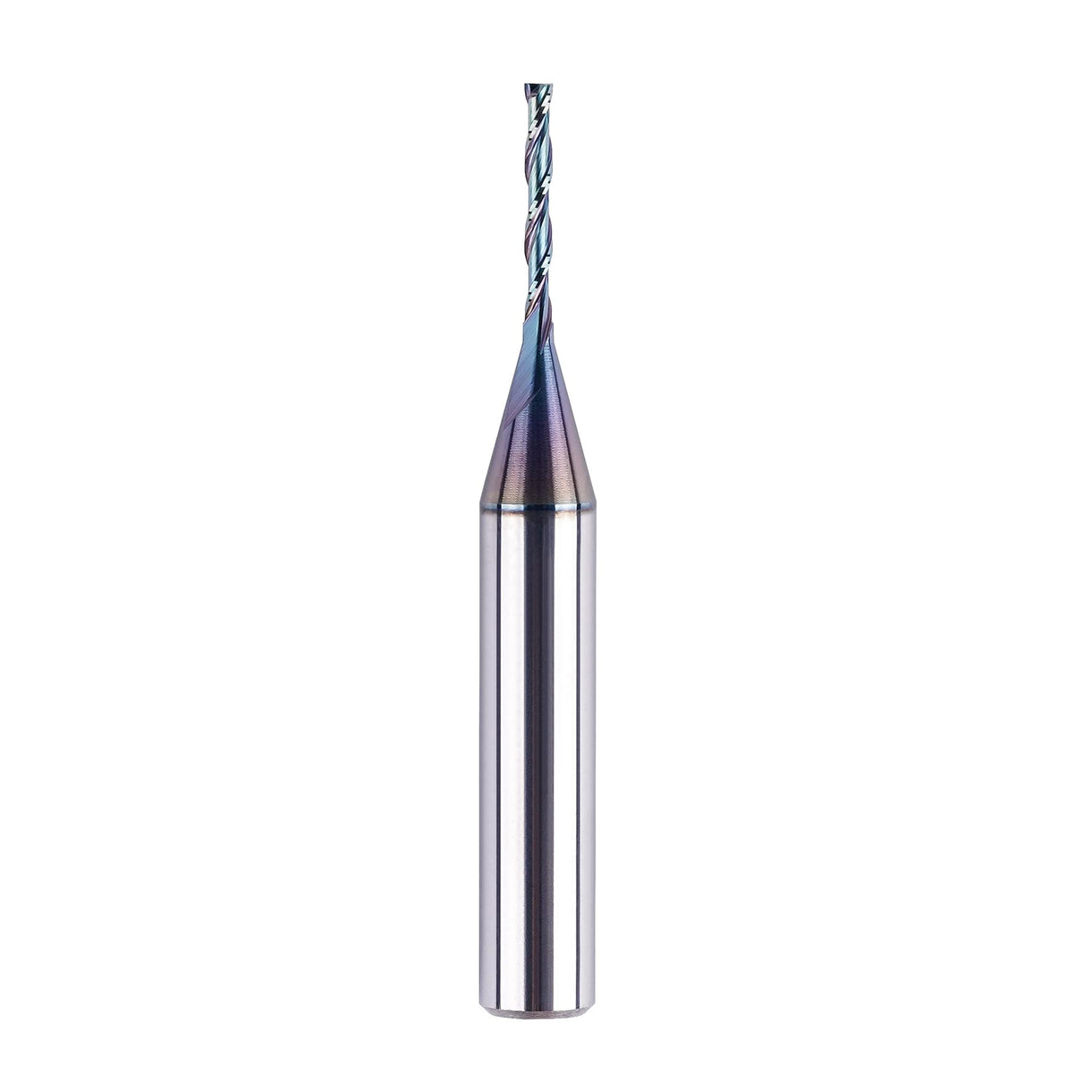 SpeTool 1/16 inch up-cut router bit coating close-up for extended life