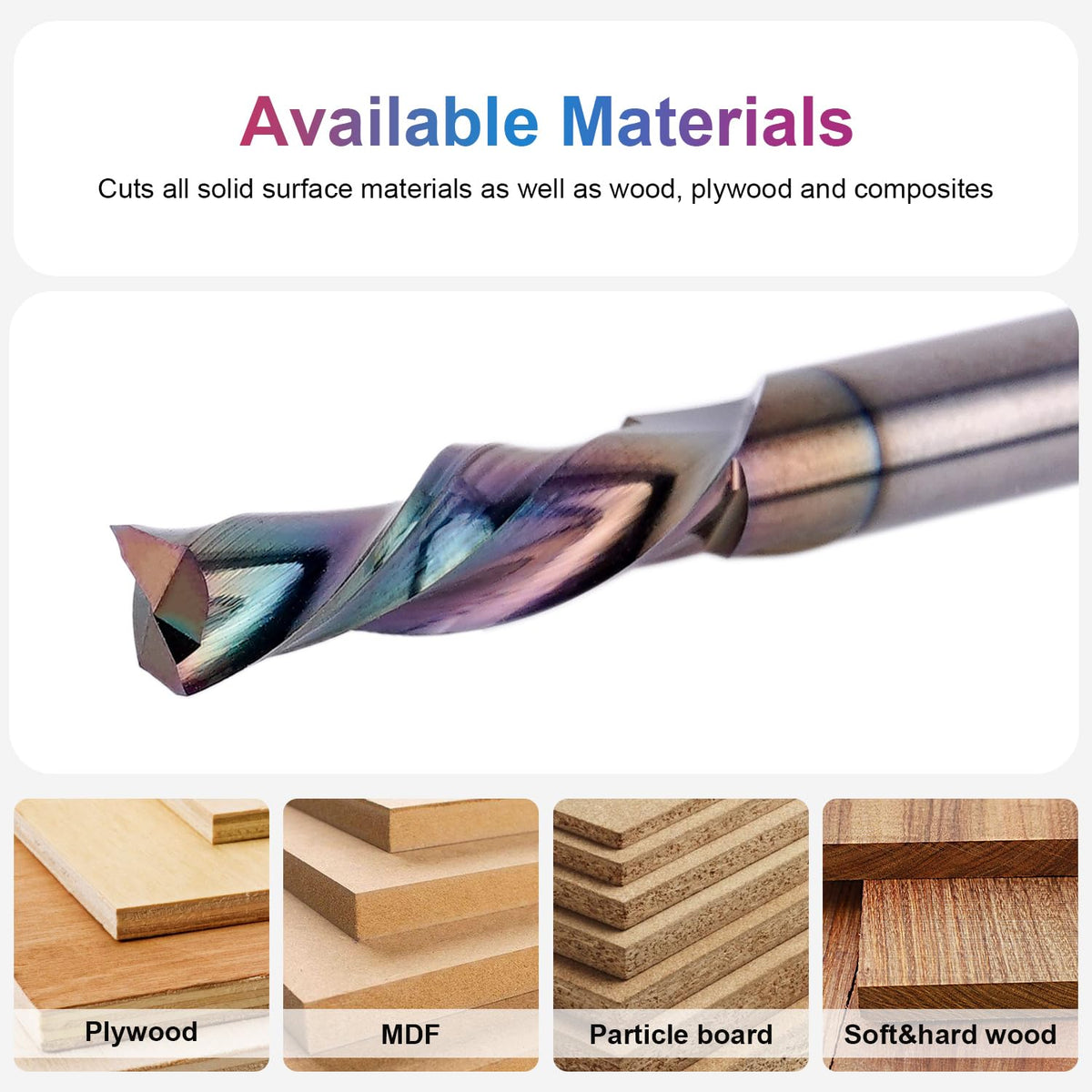 SpeTool downcut router bit ideal for mortises and dados in wood projects.