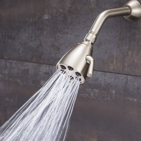 Solid brass construction of Speakman Icon 6-Jet showerhead signals durability and premium feel.