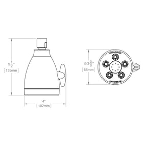 Speakman S-2005-H installed head in a modern shower showcases powerful high-pressure performance.