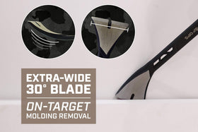 Spec Ops claw-end removes embedded or headless nails with minimal surface damage.