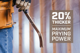 Spec Ops 3-piece pry bar set 30-inch wrecking bar delivering heavy-pry power.