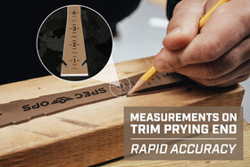 Spec Ops 9.5-inch trim bar nail puller helps remove nails quickly