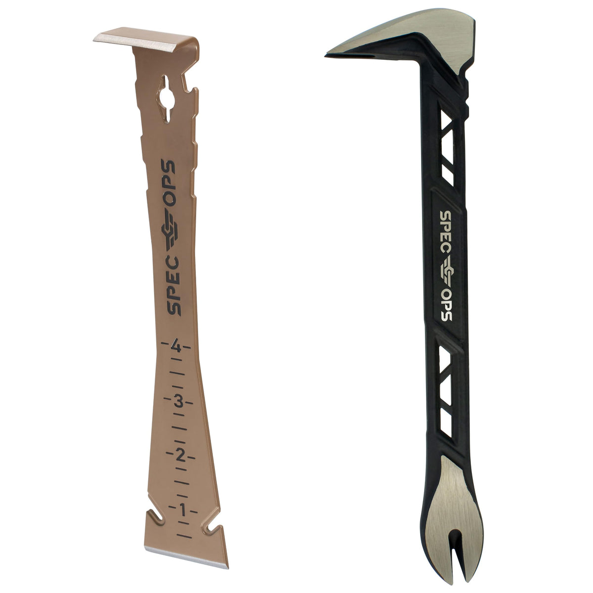 Spec Ops Catspaw Nail Puller 10-inch removes embedded nails with minimal wood damage.