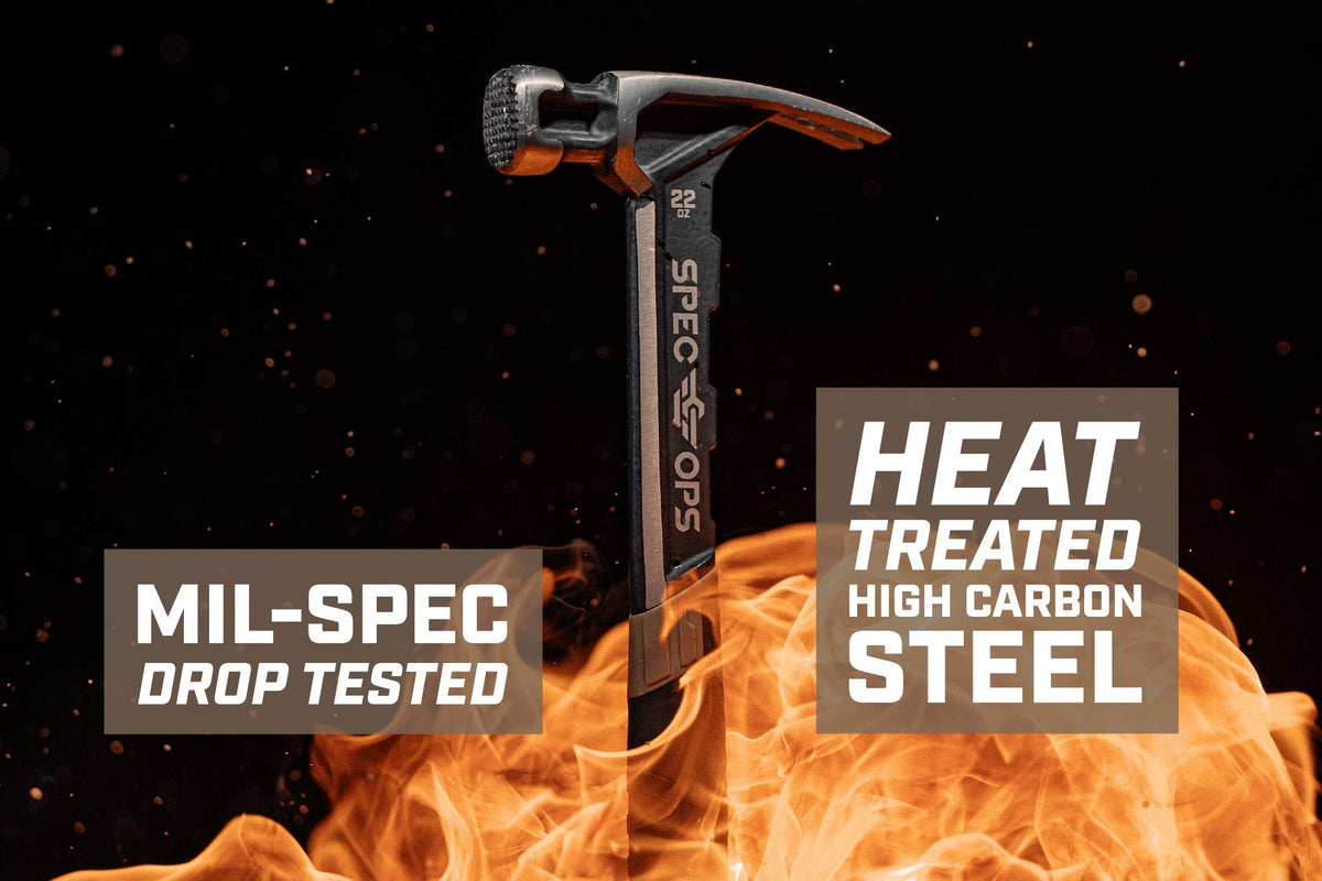 Spec Ops milled face improves nail grip for angled drives.
