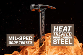 Spec Ops milled face improves nail grip for angled drives.