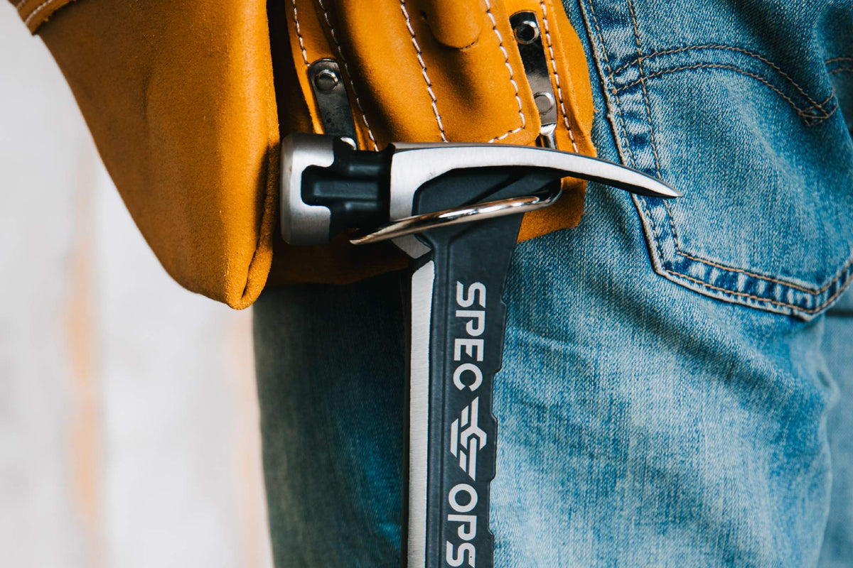 Spec Ops rip claw enables quick demolition and nail removal.