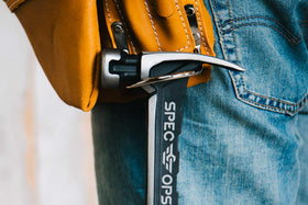 Spec Ops rip claw enables quick demolition and nail removal.