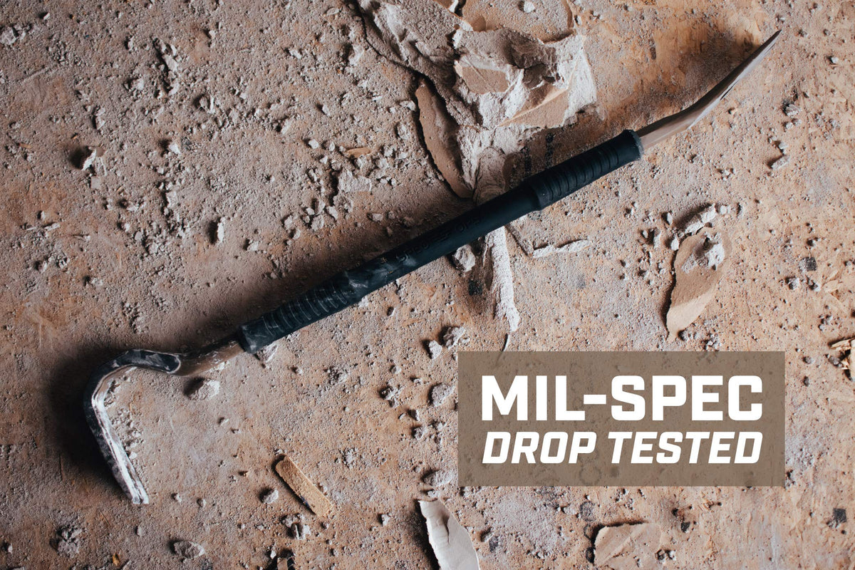 Spec Ops high-carbon steel construction ensures lasting reliability on site.