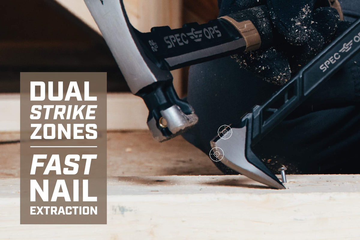 High carbon steel construction of Spec Ops nail puller