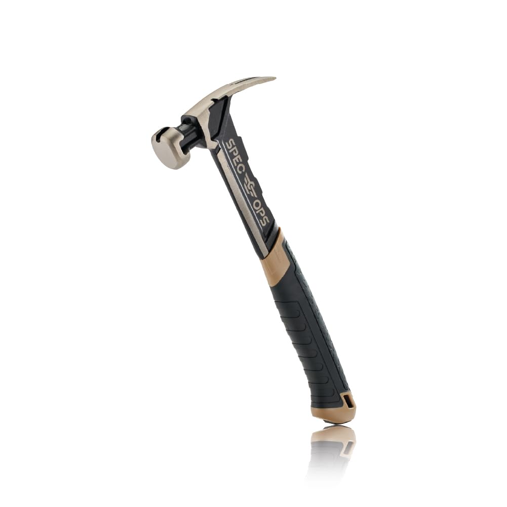 Spec Ops Nailing Hammer head profile for precise swings on tough materials.