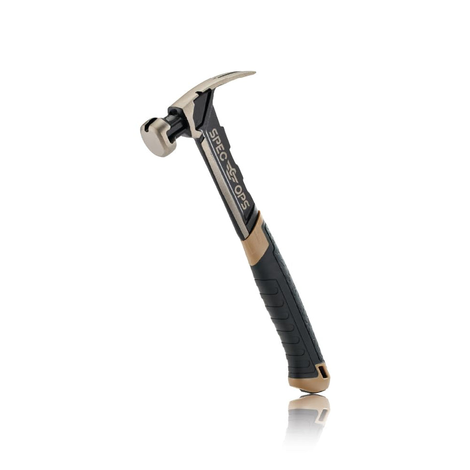 Spec Ops Nailing Hammer head profile for precise swings on tough materials.