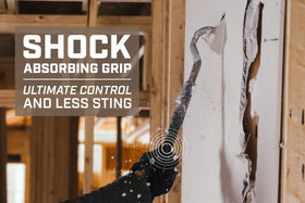 Spec Ops SPEC-D30PRY grip close-up highlights shock-absorbing, weather-ready handle for comfort.
