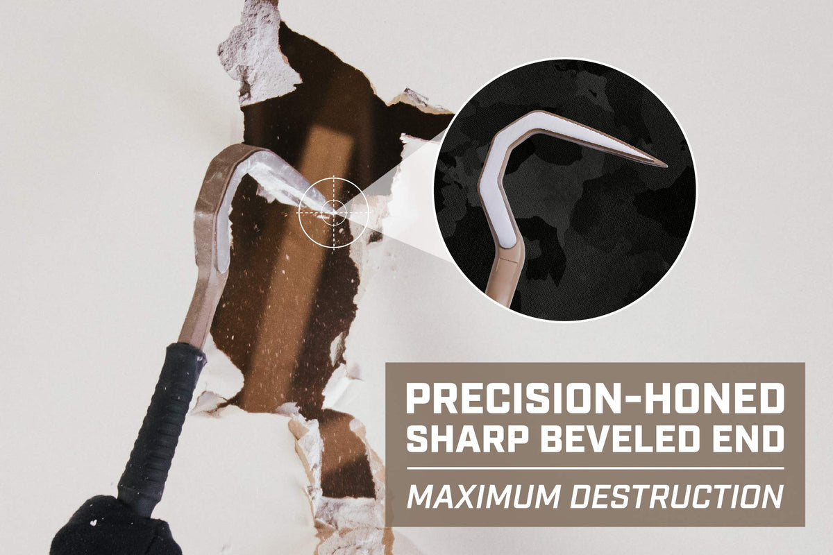 Spec Ops SPEC-D30PRY teardrop nail puller in action for stubborn nails.