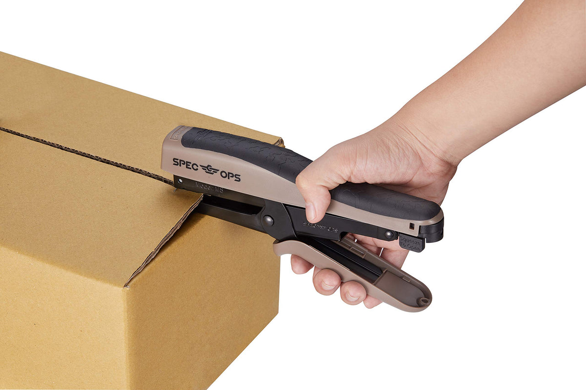 Spec Ops 3/8-inch staple capability supports thicker stacks for busy store workflows.