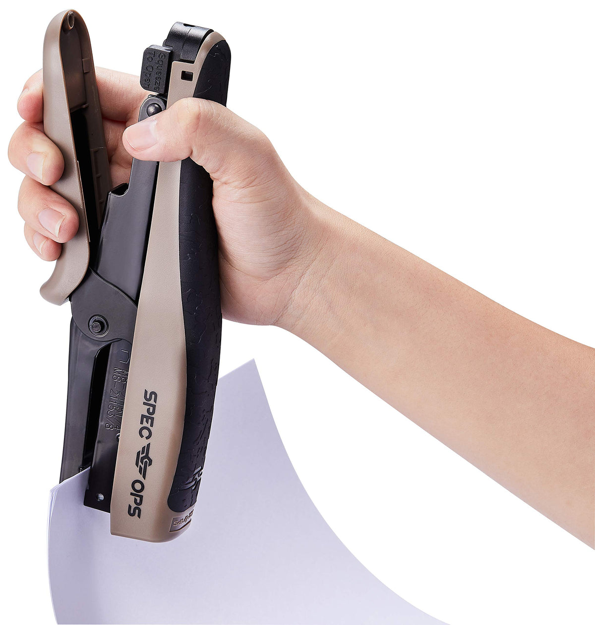Spec Ops jam-free technology in action promises smoother stapling with fewer interruptions.