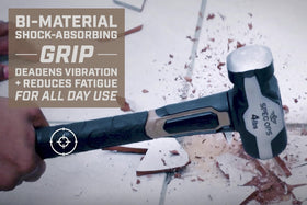 Spec Ops hammer with ergonomic rubber butt cap for precise hits and durability