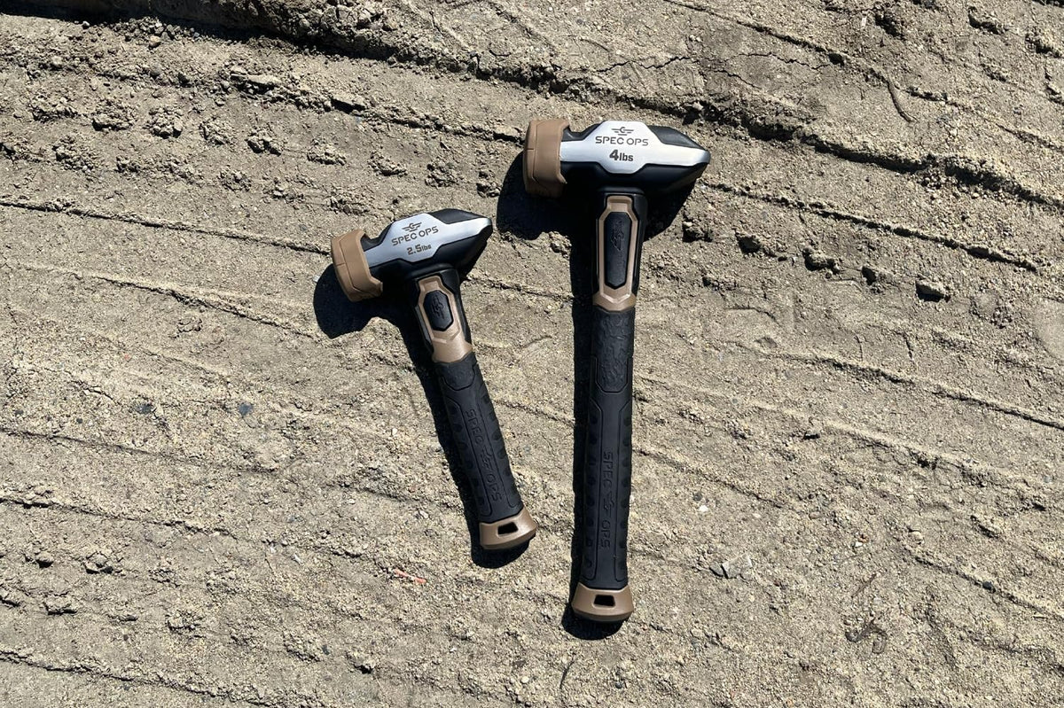 Spec Ops Blacksmith Hammer in use for metal demolition and shaping