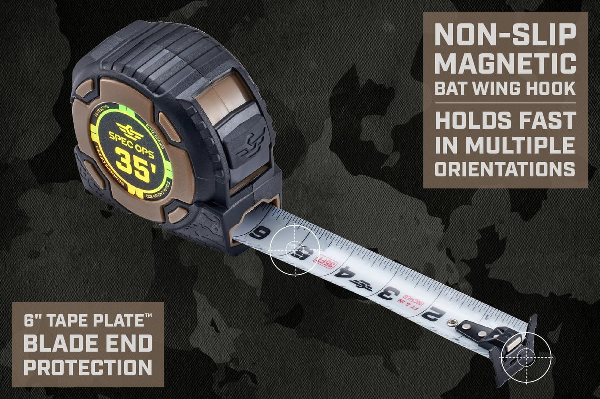 Spec Ops Tools nylon-coated blade close-up highlighting durability and abrasion resistance.