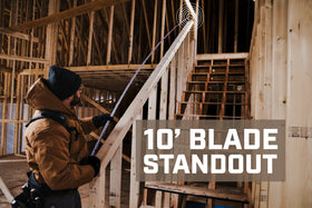 Spec Ops true 10-foot blade standout extends reach across longer measurements.