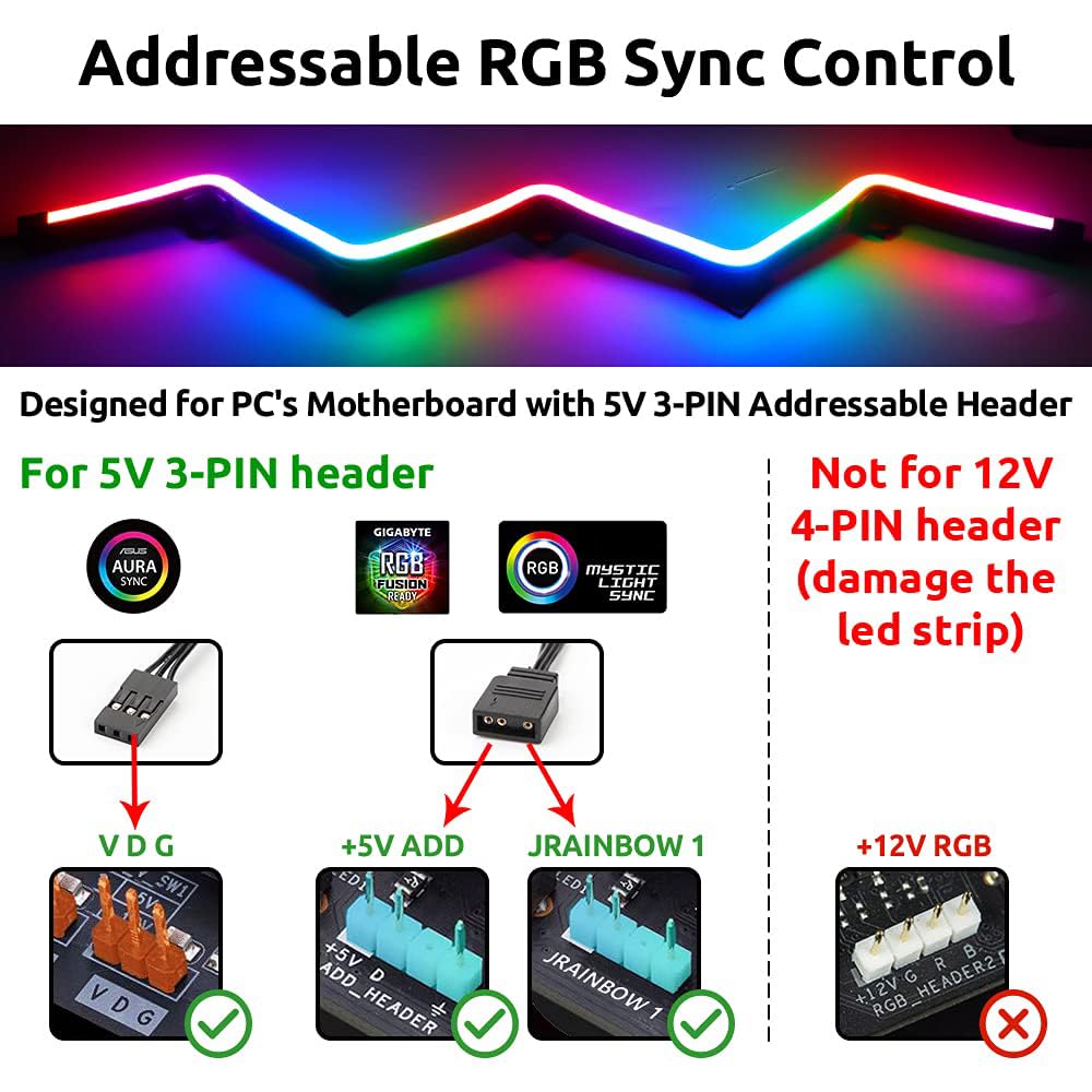 Speclux Neon ARGB strip magnetic brackets enabling quick mounting