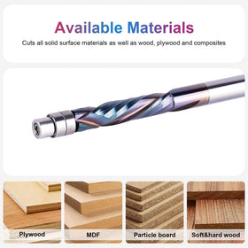 SpeTool coated flush trim bit offers longer life and cooler operation during trimming