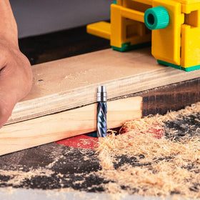 SpeTool flush trim bit handles softwood to hardwood for clean edge trimming