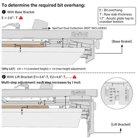 SpeTool 6061-aluminum rail delivers durable, warp-free performance under heavy use.