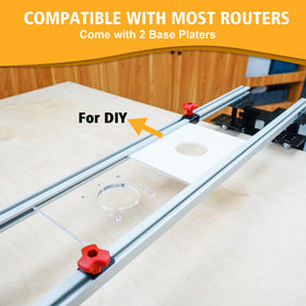 SpeTool easy slide-in feature allows router mounting without extra steps.
