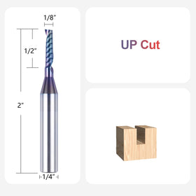 SpeTool TAC-coated router bit closeup highlighting extended tool life