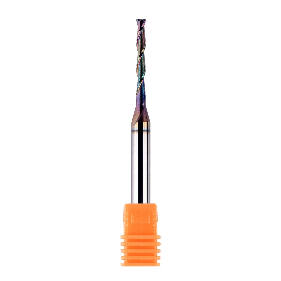 SpeTool upcut spiral router bit 1/8 inch diameter with 1/4 inch shank for clean upcuts in softwoods