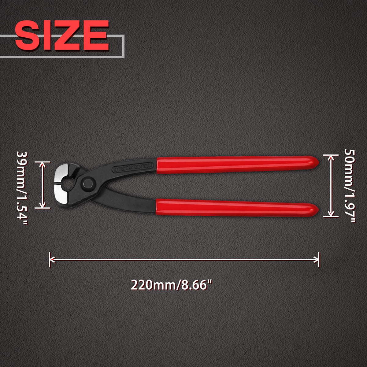 SPEEDWOX anti-rust oil coating protects pliers from corrosion during use.