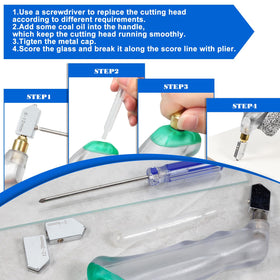 SpeedWox cutter head 2-6mm for thin glass cutting tasks